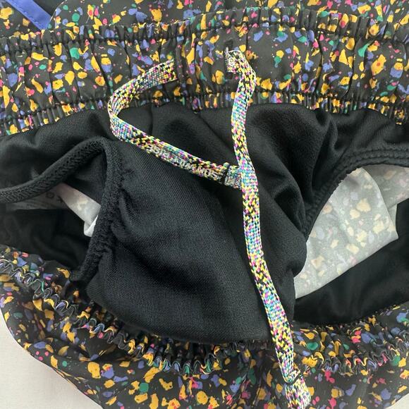 Nike Dri-Fit Lined Running Shorts S Black Purple Floral Dark Cottagecore Active - Picture 5 of 6